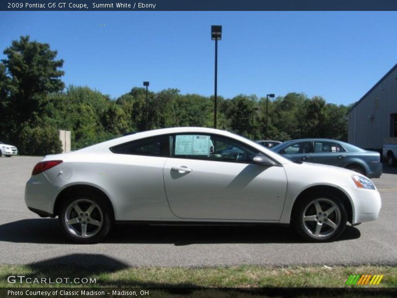 Summit White / Ebony 2009 Pontiac G6 GT Coupe