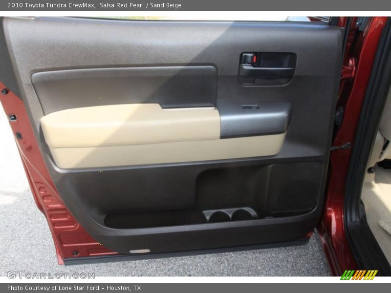 Salsa Red Pearl / Sand Beige 2010 Toyota Tundra CrewMax