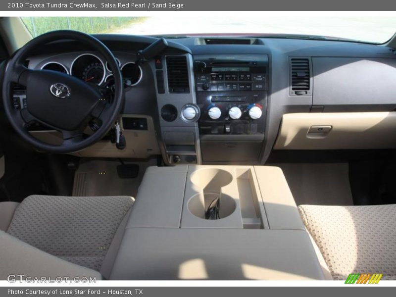 Salsa Red Pearl / Sand Beige 2010 Toyota Tundra CrewMax