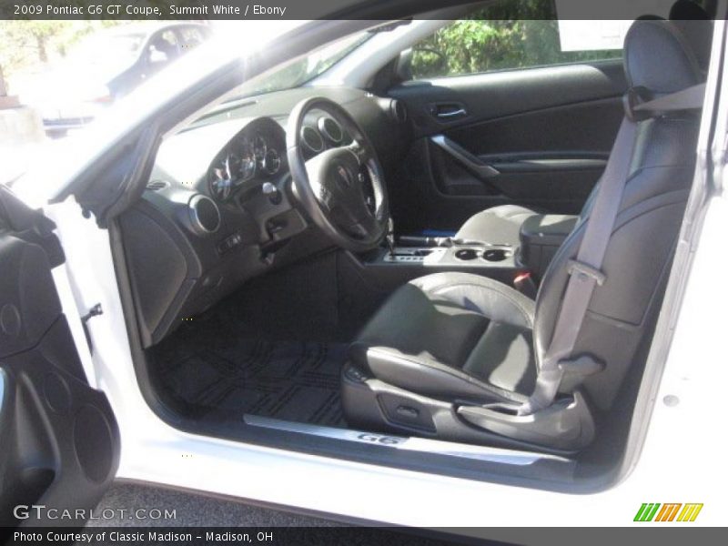 Summit White / Ebony 2009 Pontiac G6 GT Coupe