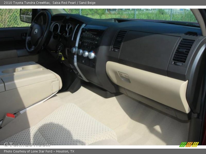 Salsa Red Pearl / Sand Beige 2010 Toyota Tundra CrewMax