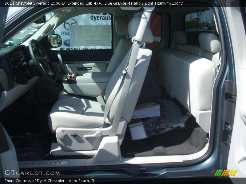 Blue Granite Metallic / Light Titanium/Ebony 2011 Chevrolet Silverado 1500 LT Extended Cab 4x4