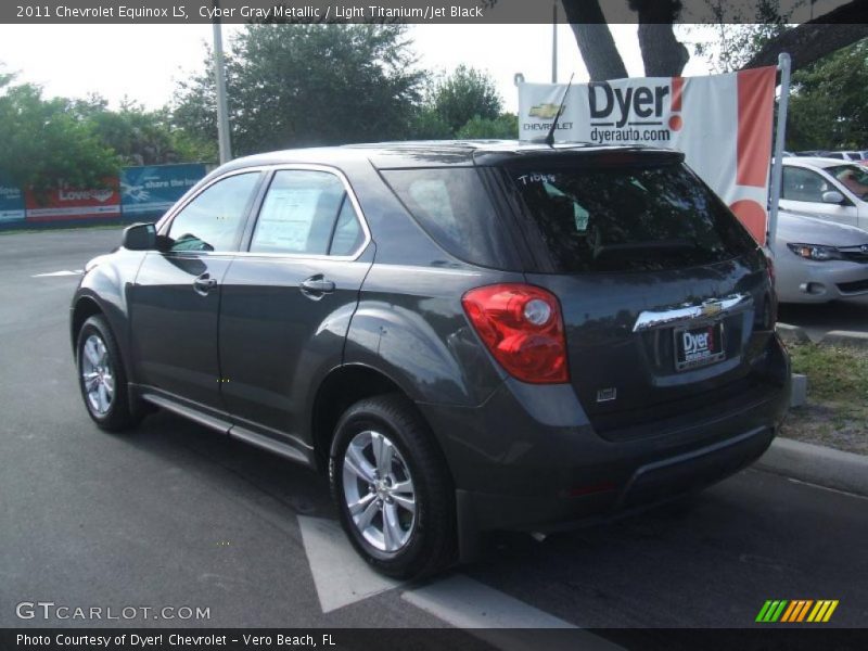Cyber Gray Metallic / Light Titanium/Jet Black 2011 Chevrolet Equinox LS