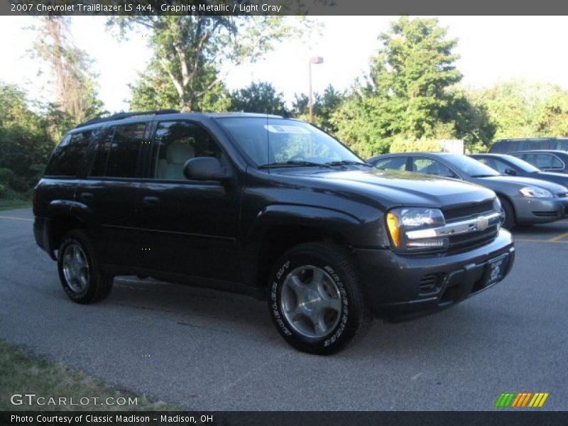 Graphite Metallic / Light Gray 2007 Chevrolet TrailBlazer LS 4x4