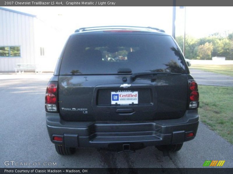 Graphite Metallic / Light Gray 2007 Chevrolet TrailBlazer LS 4x4