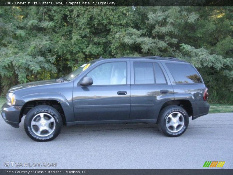 Graphite Metallic / Light Gray 2007 Chevrolet TrailBlazer LS 4x4