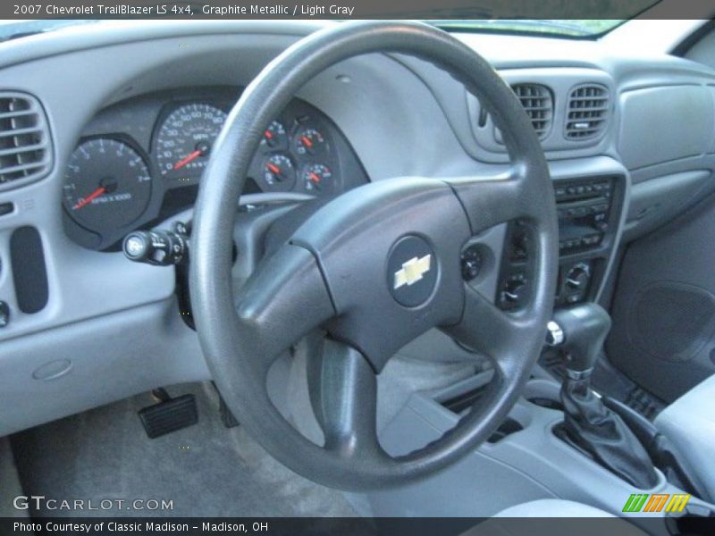 Graphite Metallic / Light Gray 2007 Chevrolet TrailBlazer LS 4x4