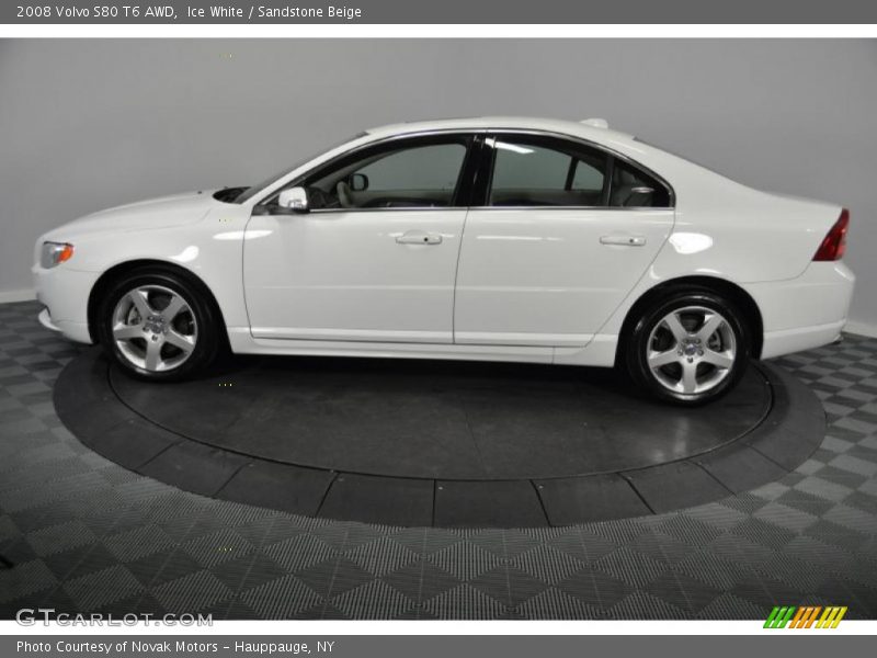 Ice White / Sandstone Beige 2008 Volvo S80 T6 AWD