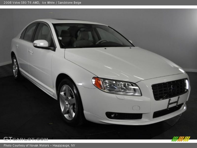Ice White / Sandstone Beige 2008 Volvo S80 T6 AWD