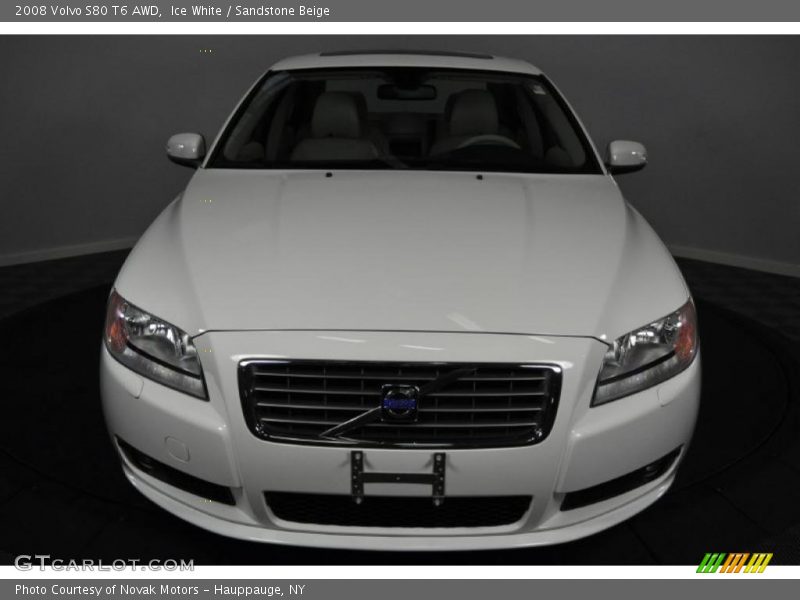 Ice White / Sandstone Beige 2008 Volvo S80 T6 AWD