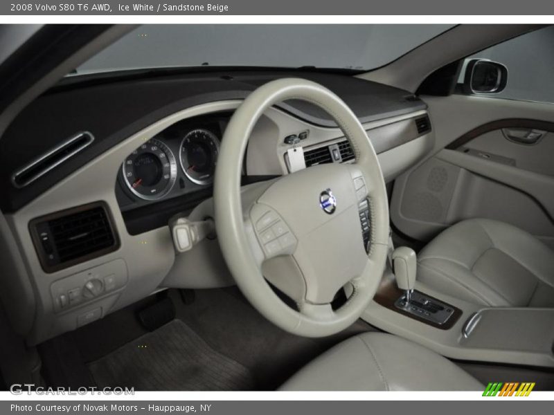 Ice White / Sandstone Beige 2008 Volvo S80 T6 AWD