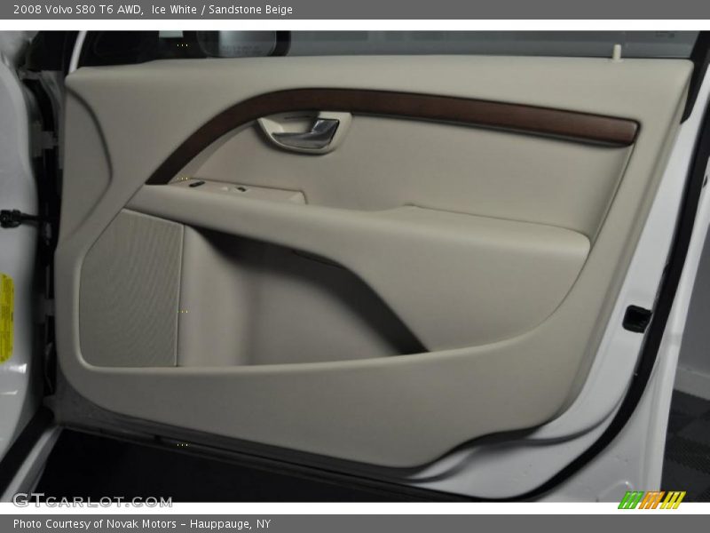 Ice White / Sandstone Beige 2008 Volvo S80 T6 AWD