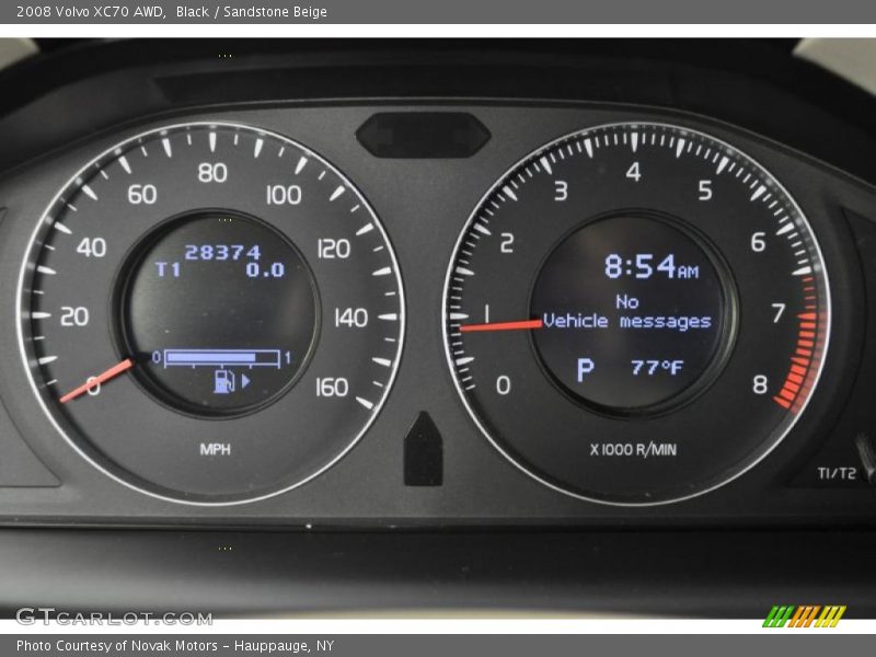 Black / Sandstone Beige 2008 Volvo XC70 AWD