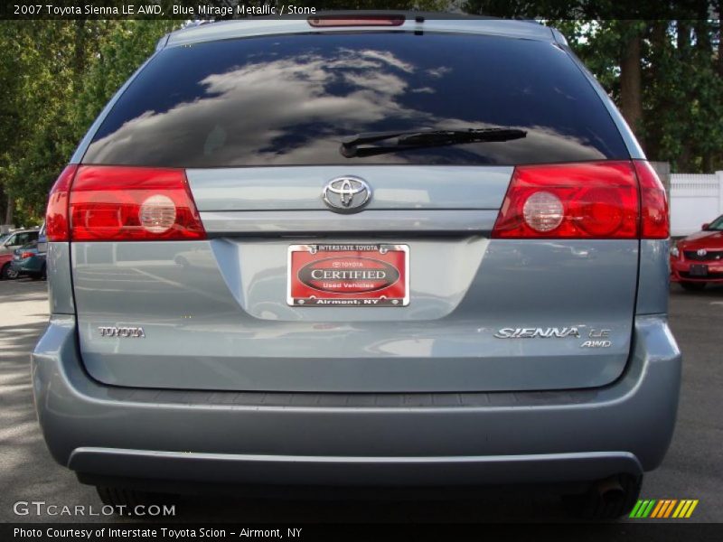 Blue Mirage Metallic / Stone 2007 Toyota Sienna LE AWD