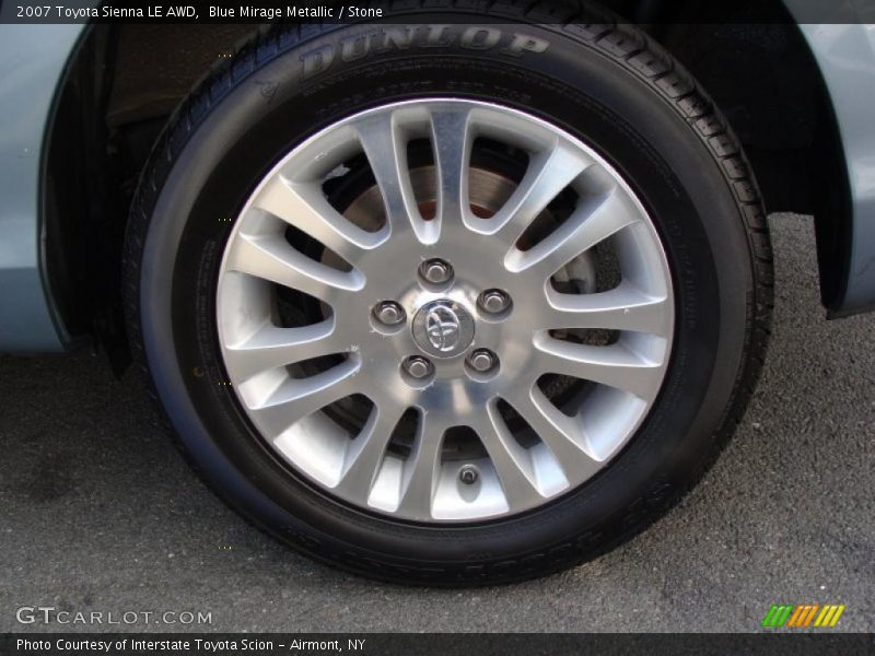 Blue Mirage Metallic / Stone 2007 Toyota Sienna LE AWD