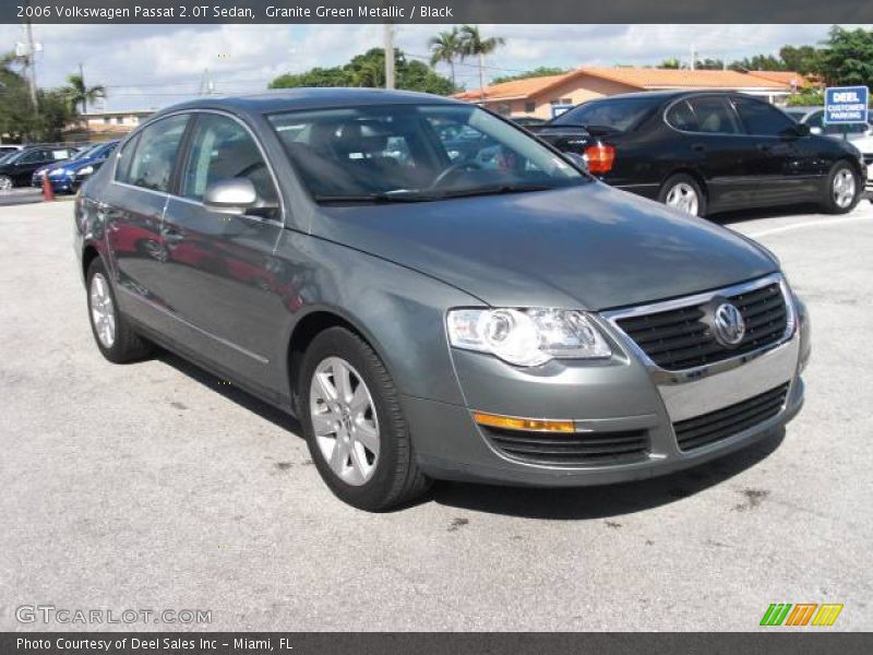 Granite Green Metallic / Black 2006 Volkswagen Passat 2.0T Sedan