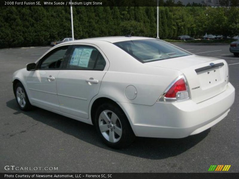 White Suede / Medium Light Stone 2008 Ford Fusion SE
