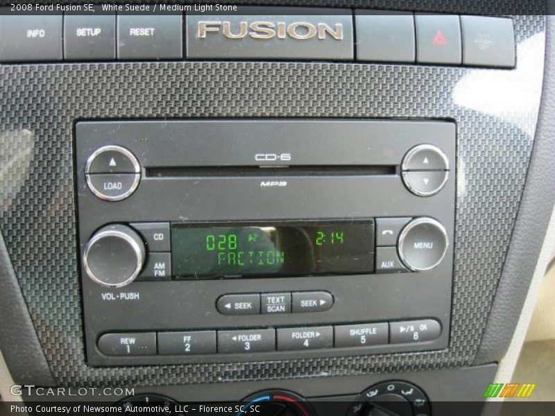 White Suede / Medium Light Stone 2008 Ford Fusion SE