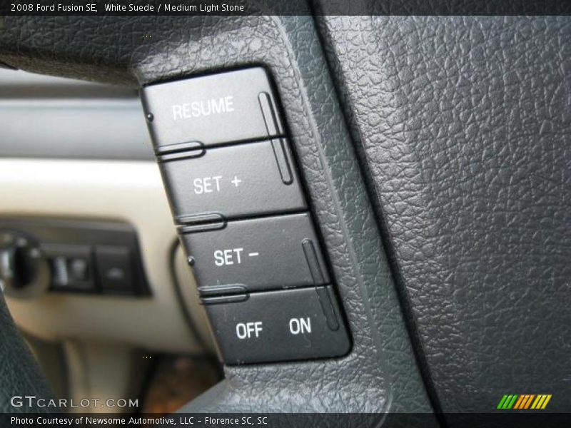 White Suede / Medium Light Stone 2008 Ford Fusion SE