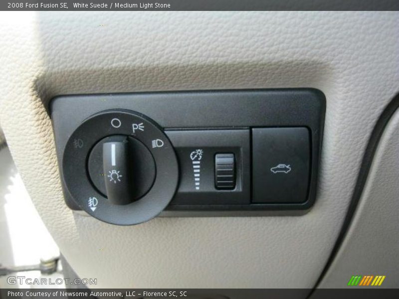 White Suede / Medium Light Stone 2008 Ford Fusion SE