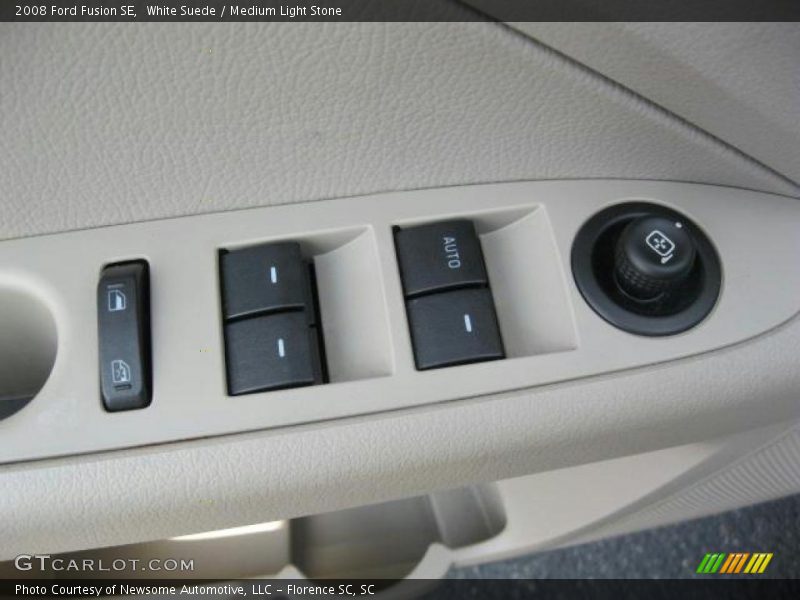 White Suede / Medium Light Stone 2008 Ford Fusion SE