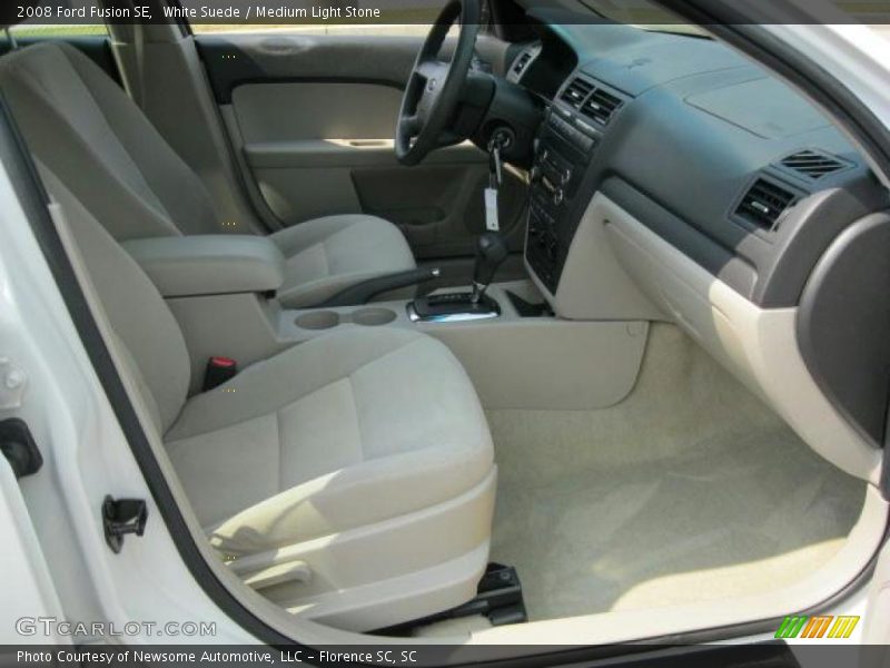 White Suede / Medium Light Stone 2008 Ford Fusion SE