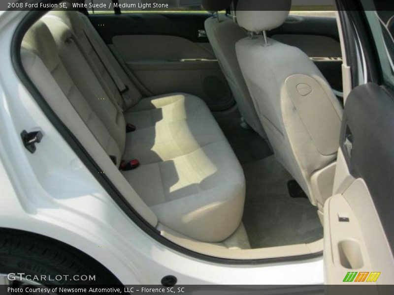 White Suede / Medium Light Stone 2008 Ford Fusion SE