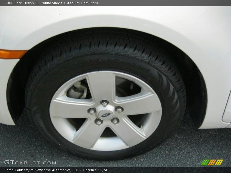 White Suede / Medium Light Stone 2008 Ford Fusion SE