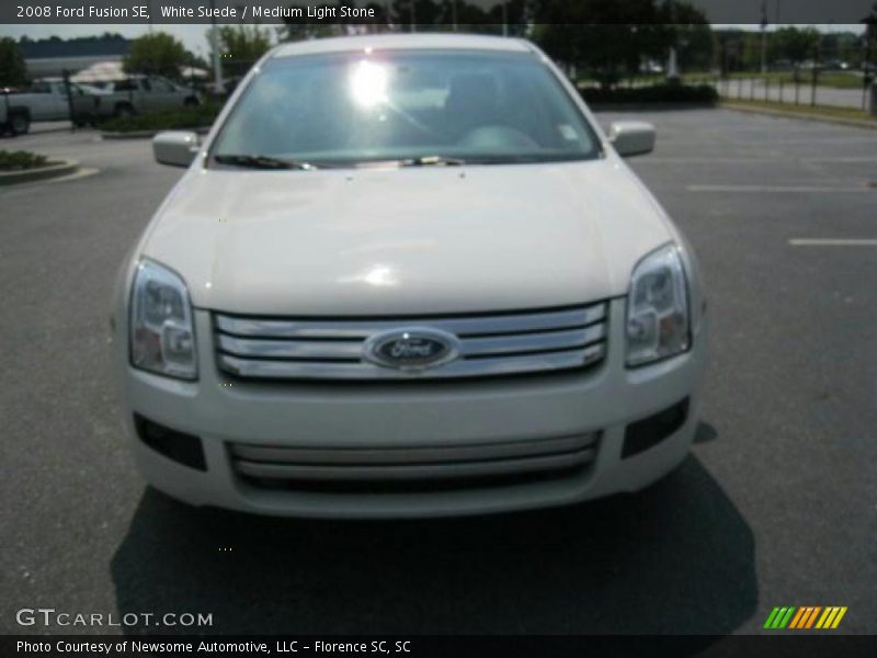 White Suede / Medium Light Stone 2008 Ford Fusion SE