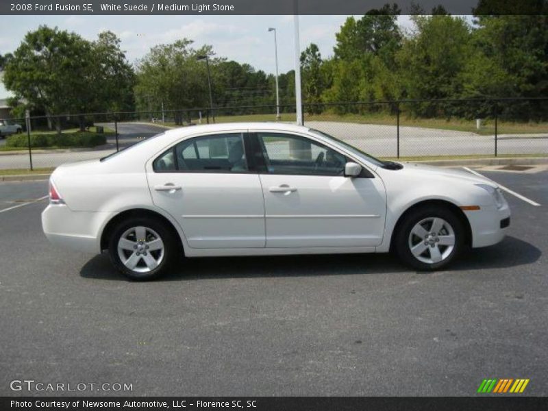 White Suede / Medium Light Stone 2008 Ford Fusion SE