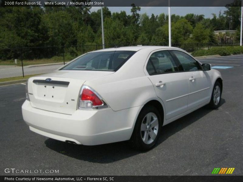 White Suede / Medium Light Stone 2008 Ford Fusion SE