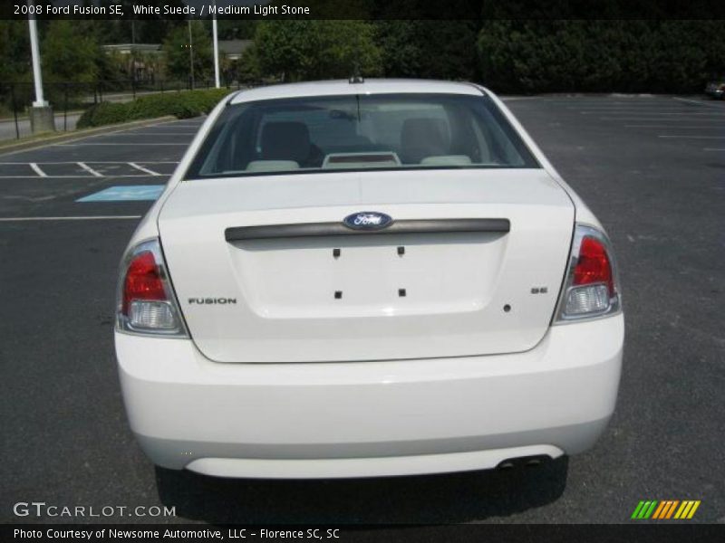 White Suede / Medium Light Stone 2008 Ford Fusion SE