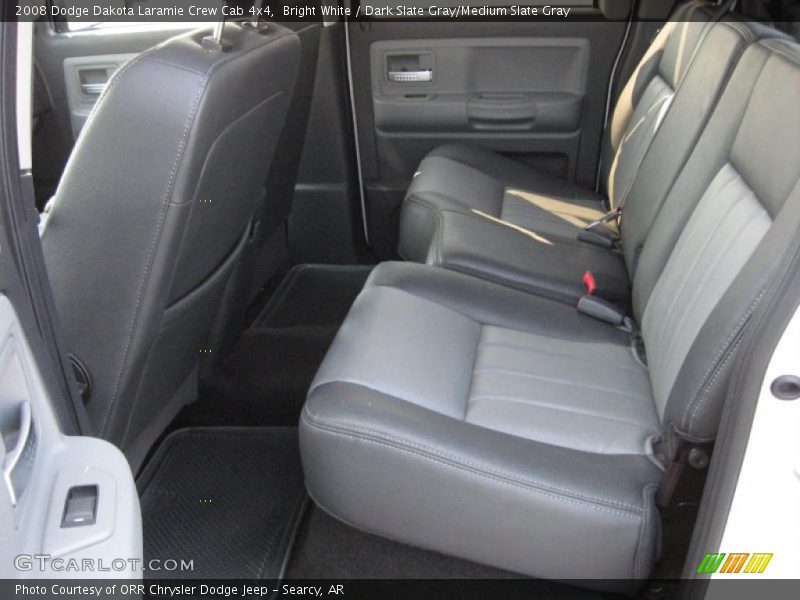 Bright White / Dark Slate Gray/Medium Slate Gray 2008 Dodge Dakota Laramie Crew Cab 4x4
