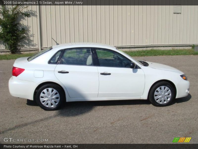 Aspen White / Ivory 2008 Subaru Impreza 2.5i Sedan