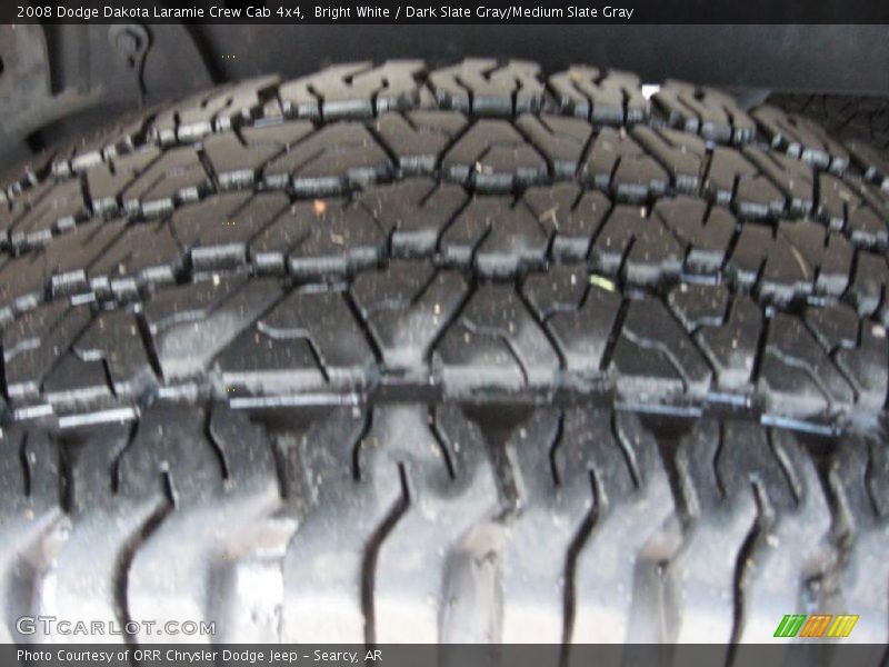 Bright White / Dark Slate Gray/Medium Slate Gray 2008 Dodge Dakota Laramie Crew Cab 4x4