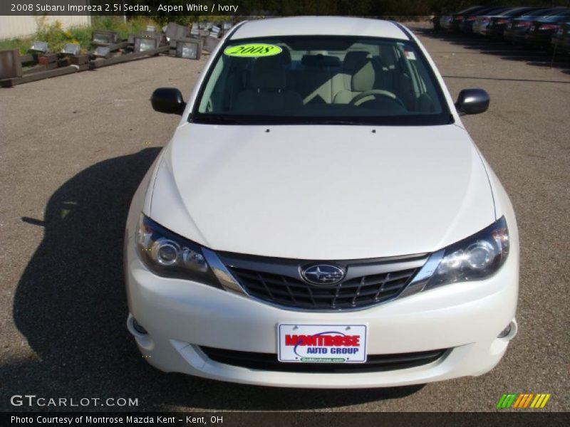 Aspen White / Ivory 2008 Subaru Impreza 2.5i Sedan