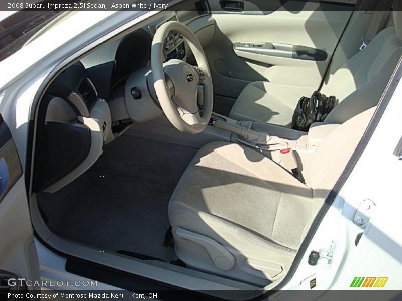 Aspen White / Ivory 2008 Subaru Impreza 2.5i Sedan