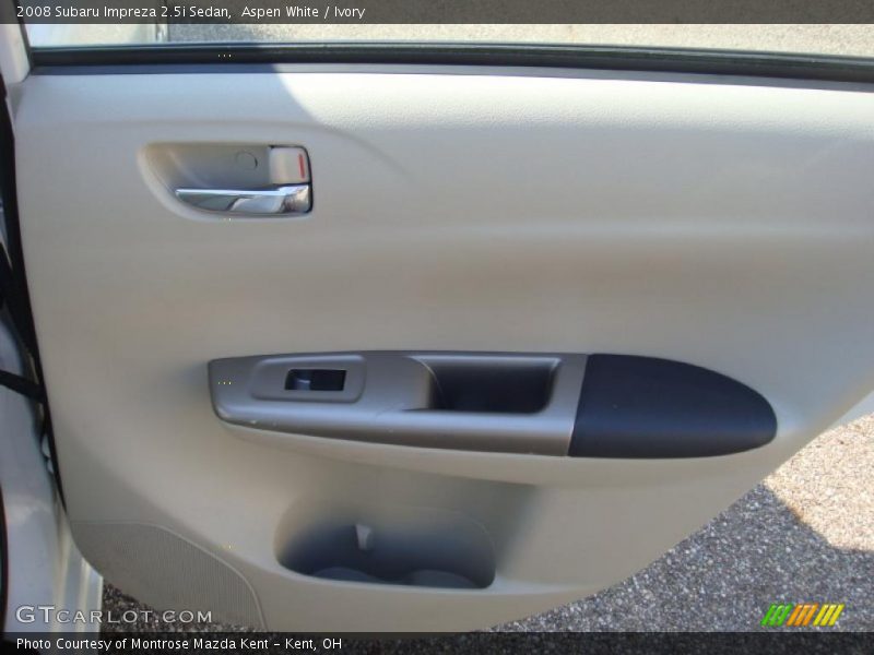 Aspen White / Ivory 2008 Subaru Impreza 2.5i Sedan