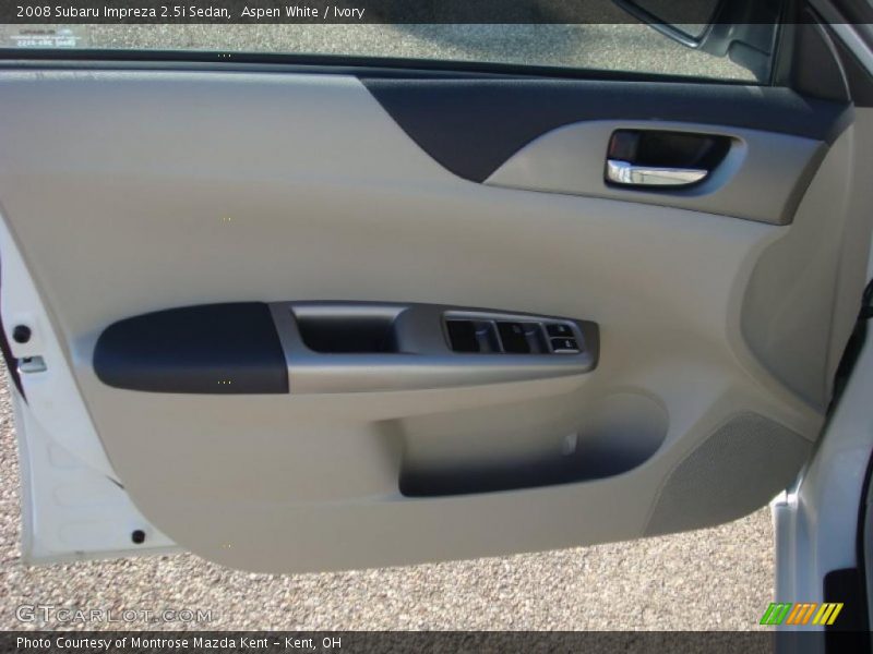 Aspen White / Ivory 2008 Subaru Impreza 2.5i Sedan