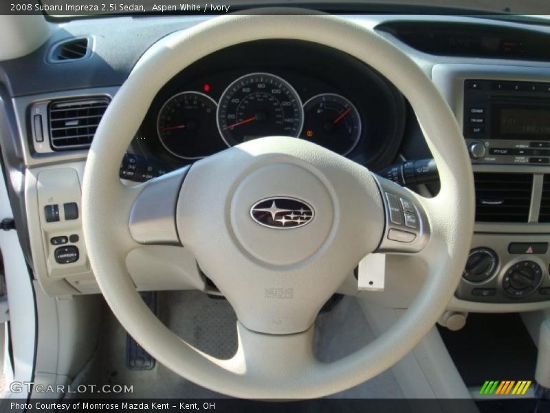 Aspen White / Ivory 2008 Subaru Impreza 2.5i Sedan