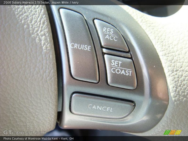 Aspen White / Ivory 2008 Subaru Impreza 2.5i Sedan