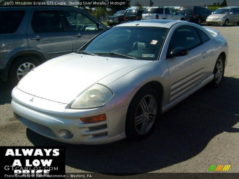 Sterling Silver Metallic / Midnight 2003 Mitsubishi Eclipse GTS Coupe