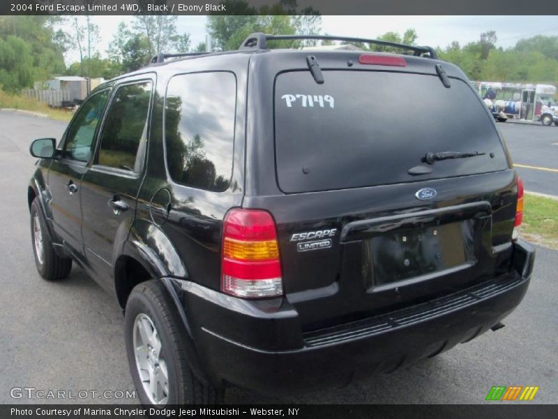 Black / Ebony Black 2004 Ford Escape Limited 4WD