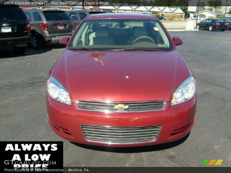 Red Jewel Tintcoat / Neutral Beige 2008 Chevrolet Impala LT