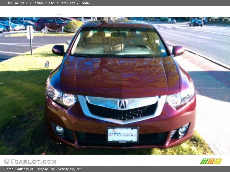 Basque Red Pearl / Ebony 2009 Acura TSX Sedan