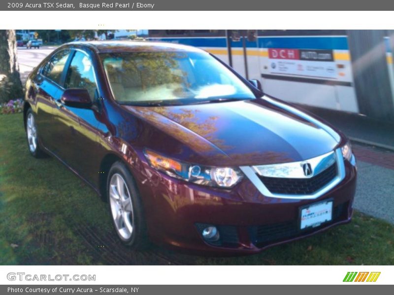 Basque Red Pearl / Ebony 2009 Acura TSX Sedan