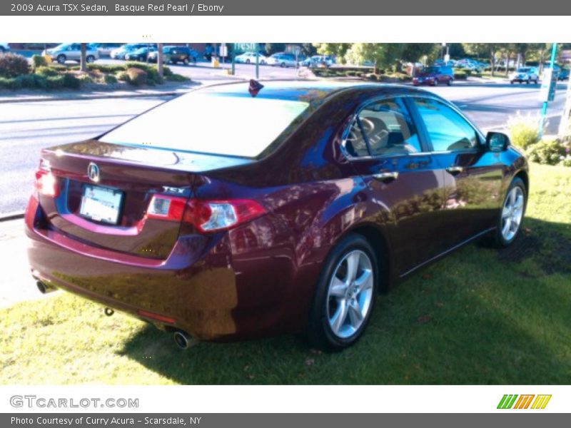 Basque Red Pearl / Ebony 2009 Acura TSX Sedan