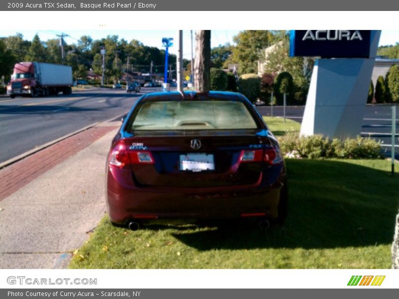 Basque Red Pearl / Ebony 2009 Acura TSX Sedan
