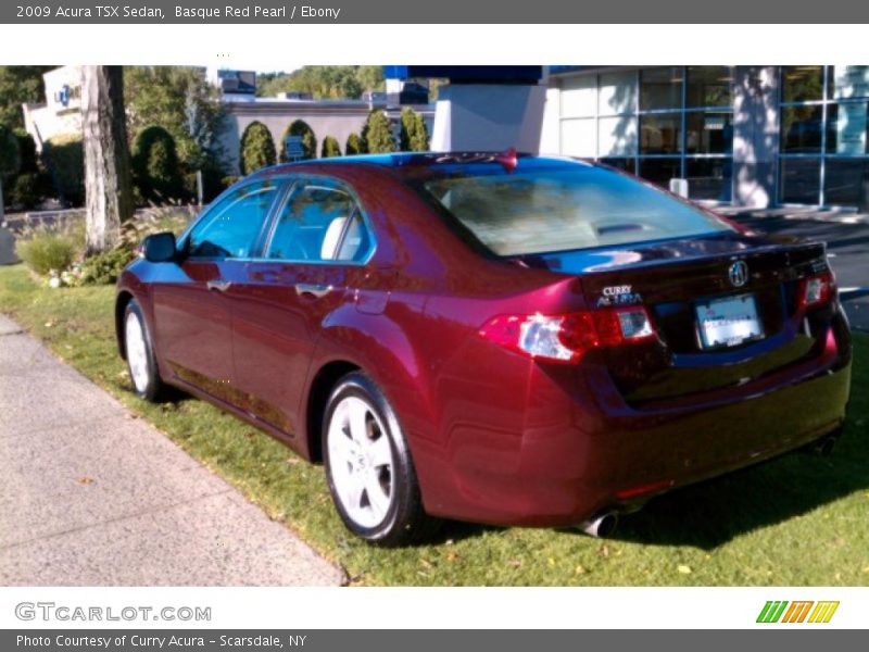 Basque Red Pearl / Ebony 2009 Acura TSX Sedan