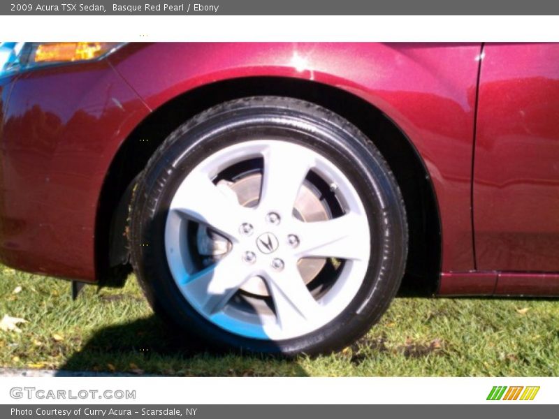 Basque Red Pearl / Ebony 2009 Acura TSX Sedan